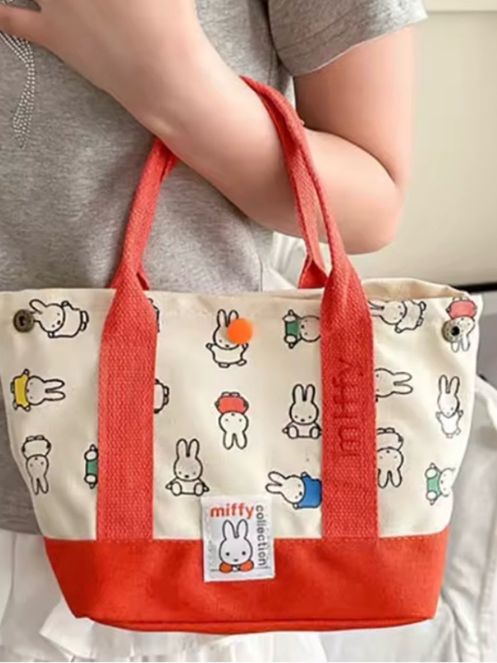 miffy Cream & Orange Mini Tote Bag